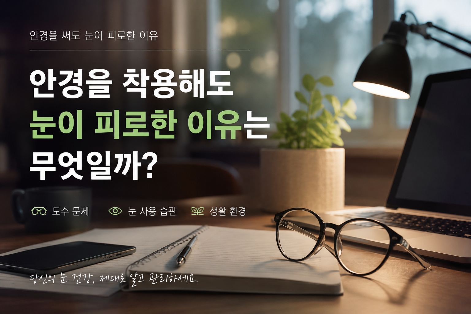 안경을 착용해도 눈이 피로한 이유는 무엇일까?