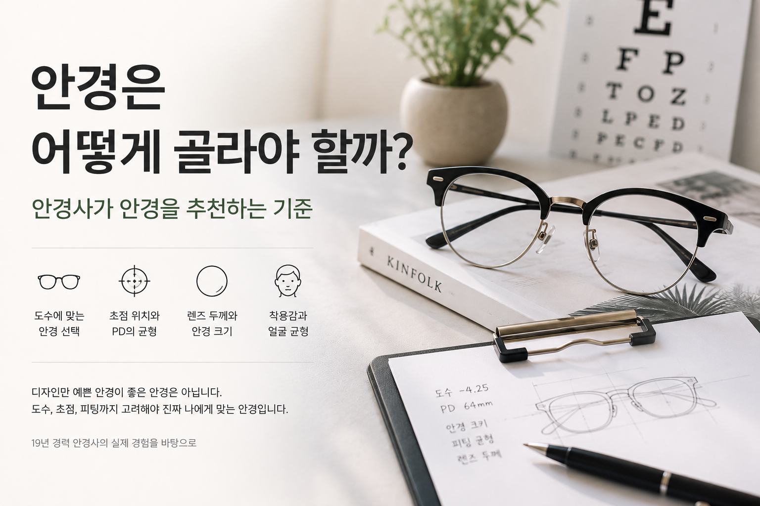 안경은 어떻게 골라야 할까? 안경사가 추천하는 안경 선택 기준
